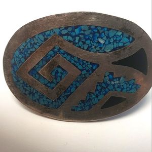 Vintage Mexican Sterling silver Brooch/ Pendent